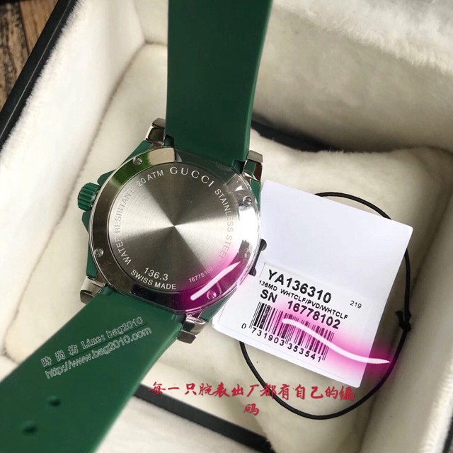 古馳手錶 Gucci專櫃2018最新款瑞士石英腕表 男女通用  gjs2243